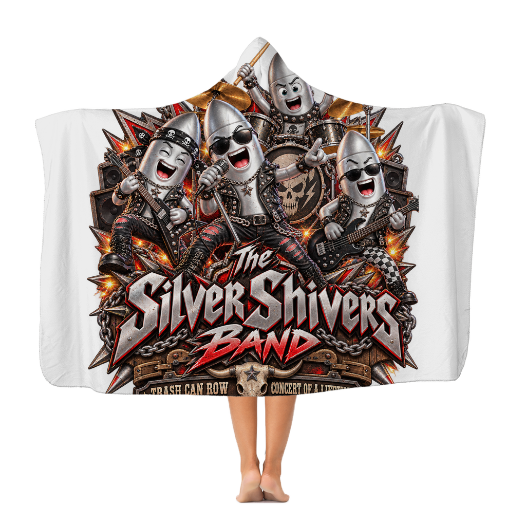 The Silver Shivers Band Classic Adult Hooded Blanket