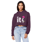 SARCASM 105 Cropped Raw Edge Boyfriend Hoodie