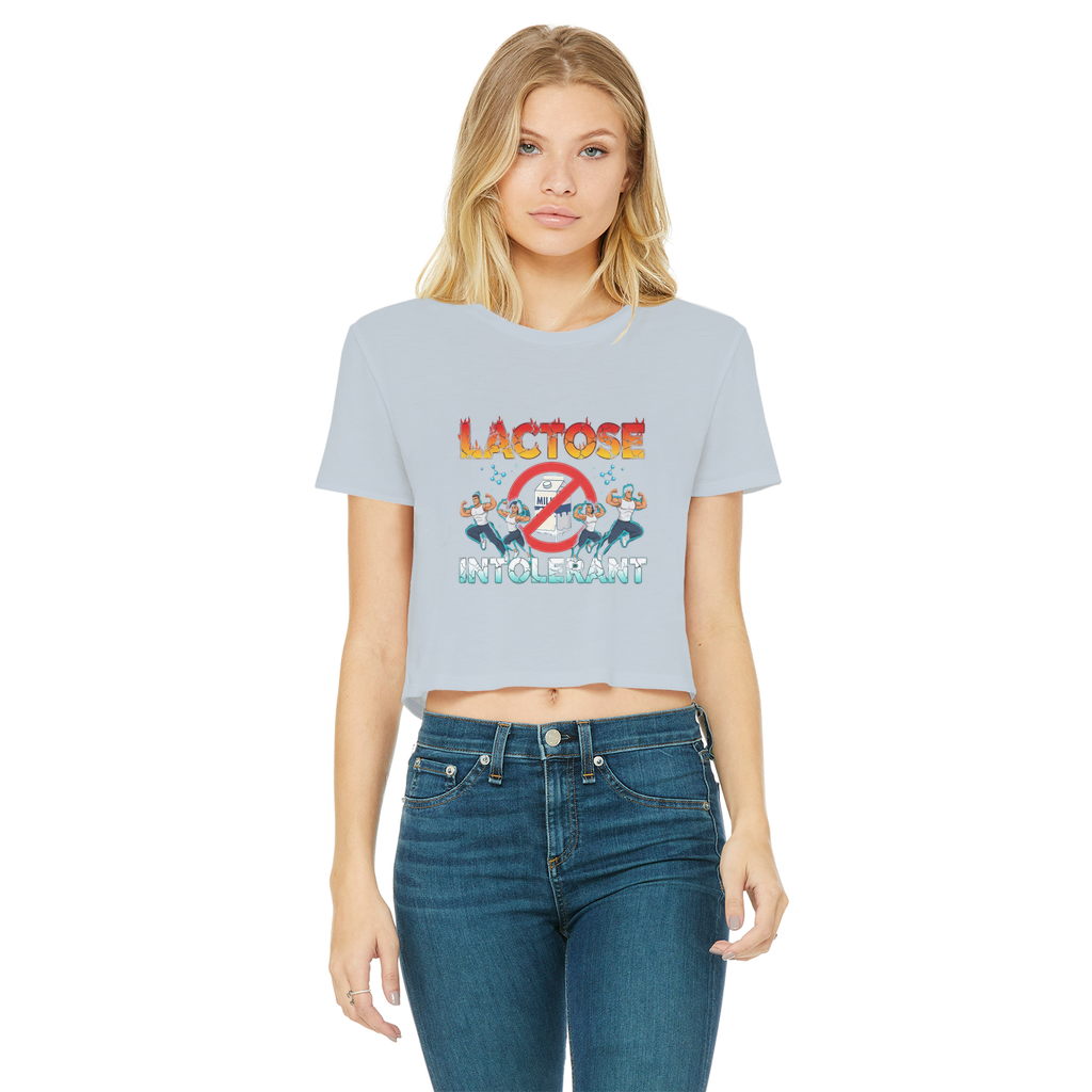 AOB Classic Women's Cropped Raw Edge T-Shirt