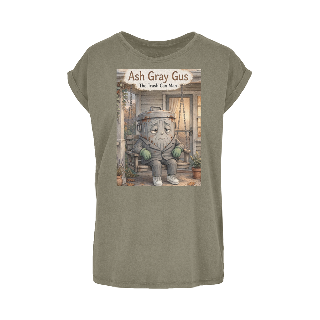 Trash Can Row Women's Extended Shoulder T-Shirt XS-5XL