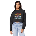AOB Cropped Raw Edge Boyfriend Hoodie