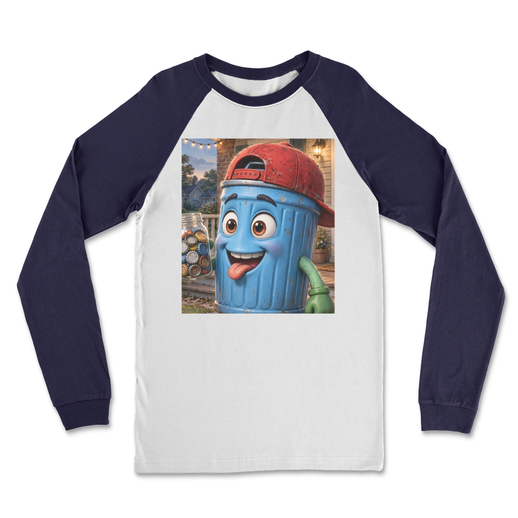 Trash Can Row Classic Raglan Long Sleeve Shirt