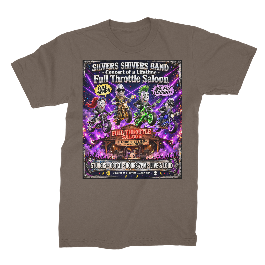 The Silver Shivers Band Unisex Cotton T-Shirt