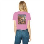 The Silver Shivers Band Classic Women's Cropped Raw Edge T-Shirt