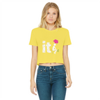 SARCASM 105 Classic Women's Cropped Raw Edge T-Shirt