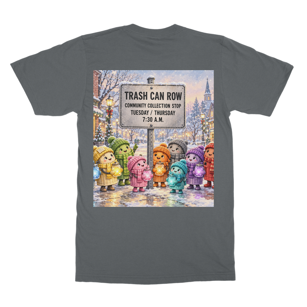 Trash Can Row – Classic Adult T-Shirt
