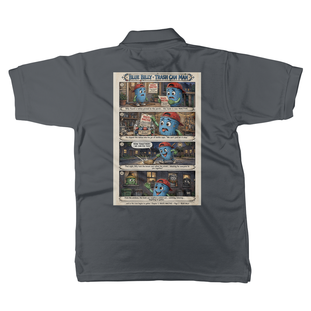 Trash Can Row Classic Adult Polo Shirt