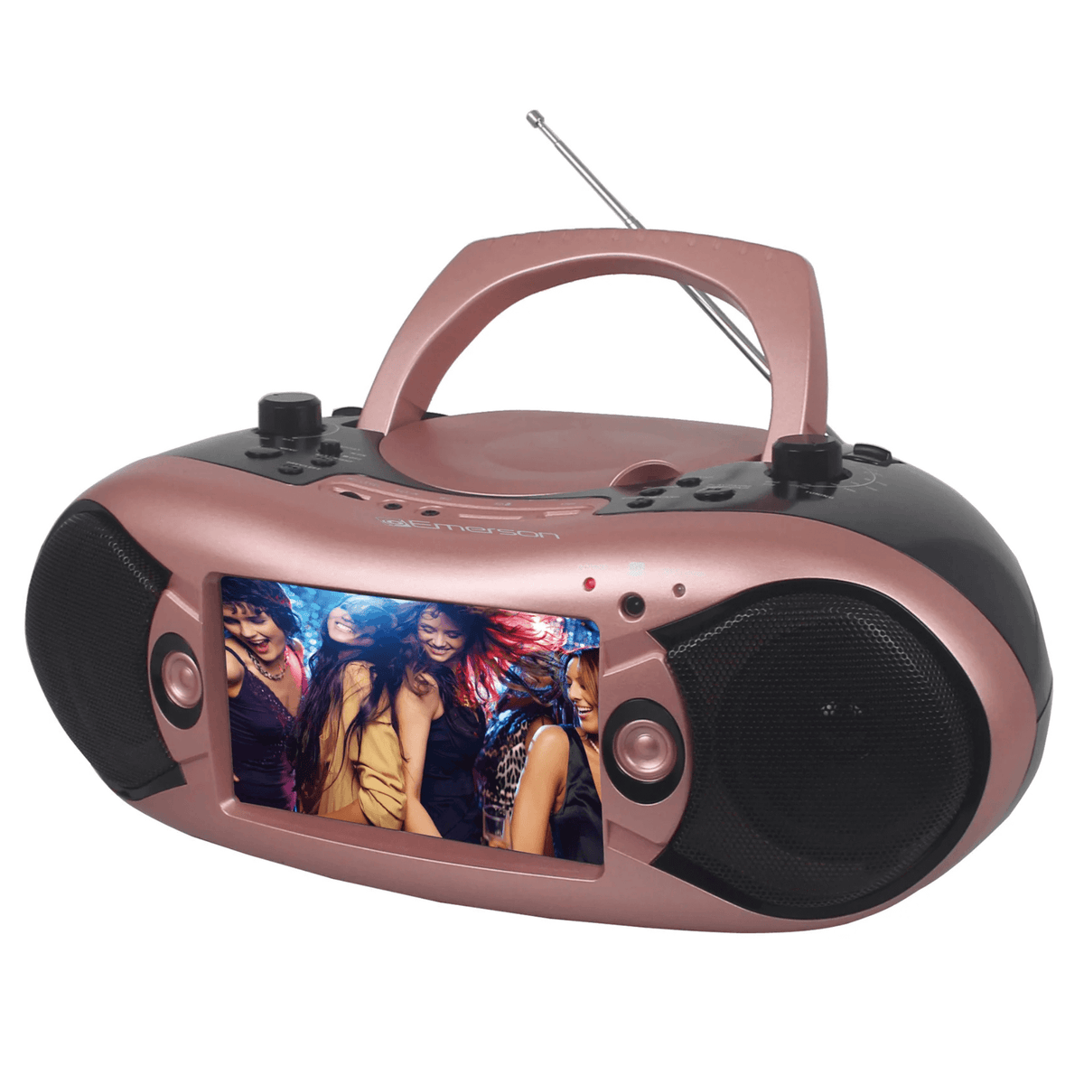 Emerson 7" Bluetooth DVD Boombox with AMFM Radio & Digital TV