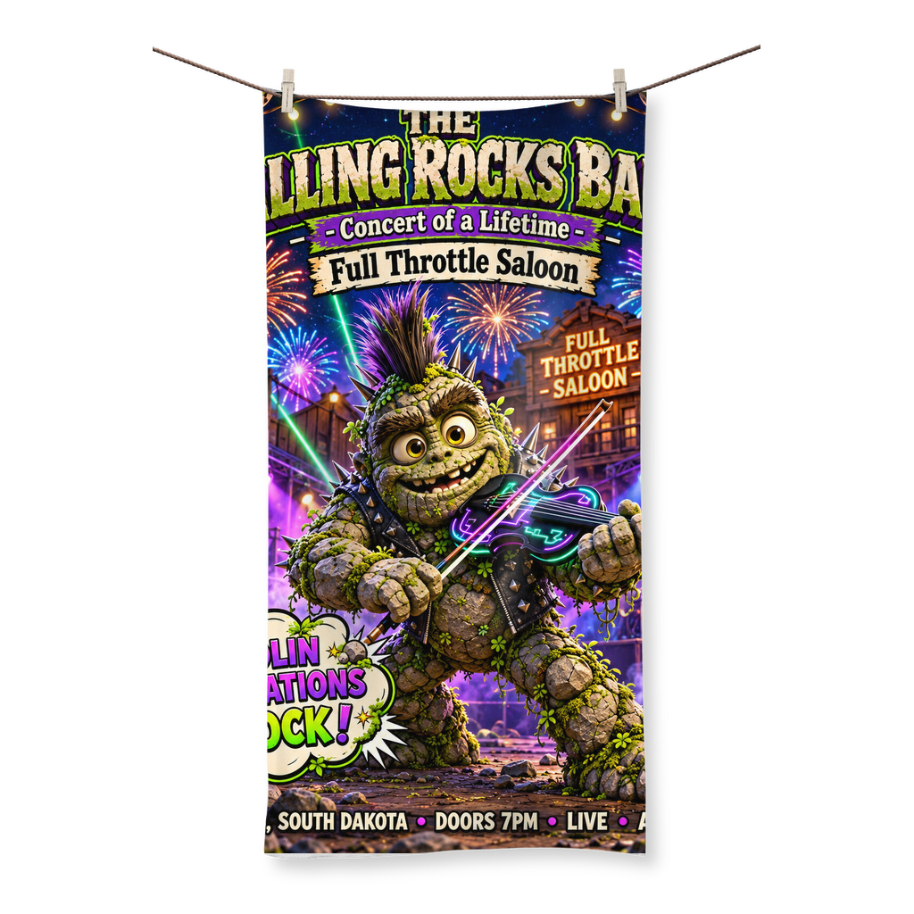 Falling Rocks COllection Sublimation All Over Towel