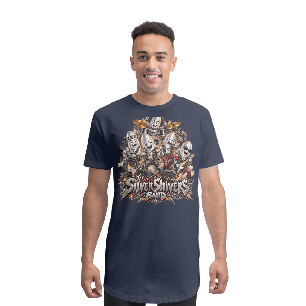 The Silver Shivers Band Premium Long Body T-Shirt