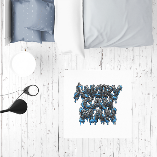 ANGRY CAN MAN 2.0 Sublimation Mat / Carpet / Rug / Play Mat / Pet Feeding Mat