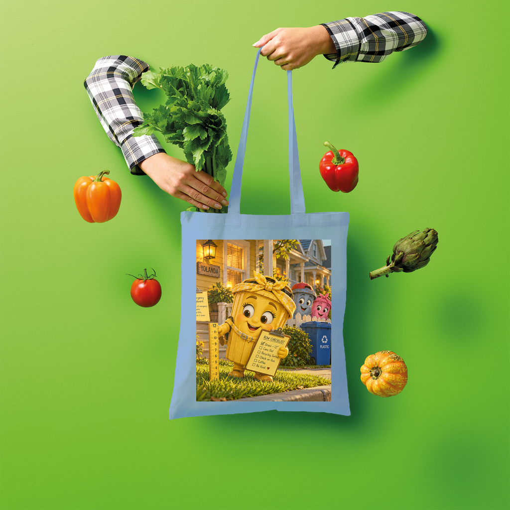 Trash Can Row Shopper Tote Bag