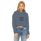 ANGRY CAN MAN 2.0 Ladies Cropped Raw Edge Hoodie