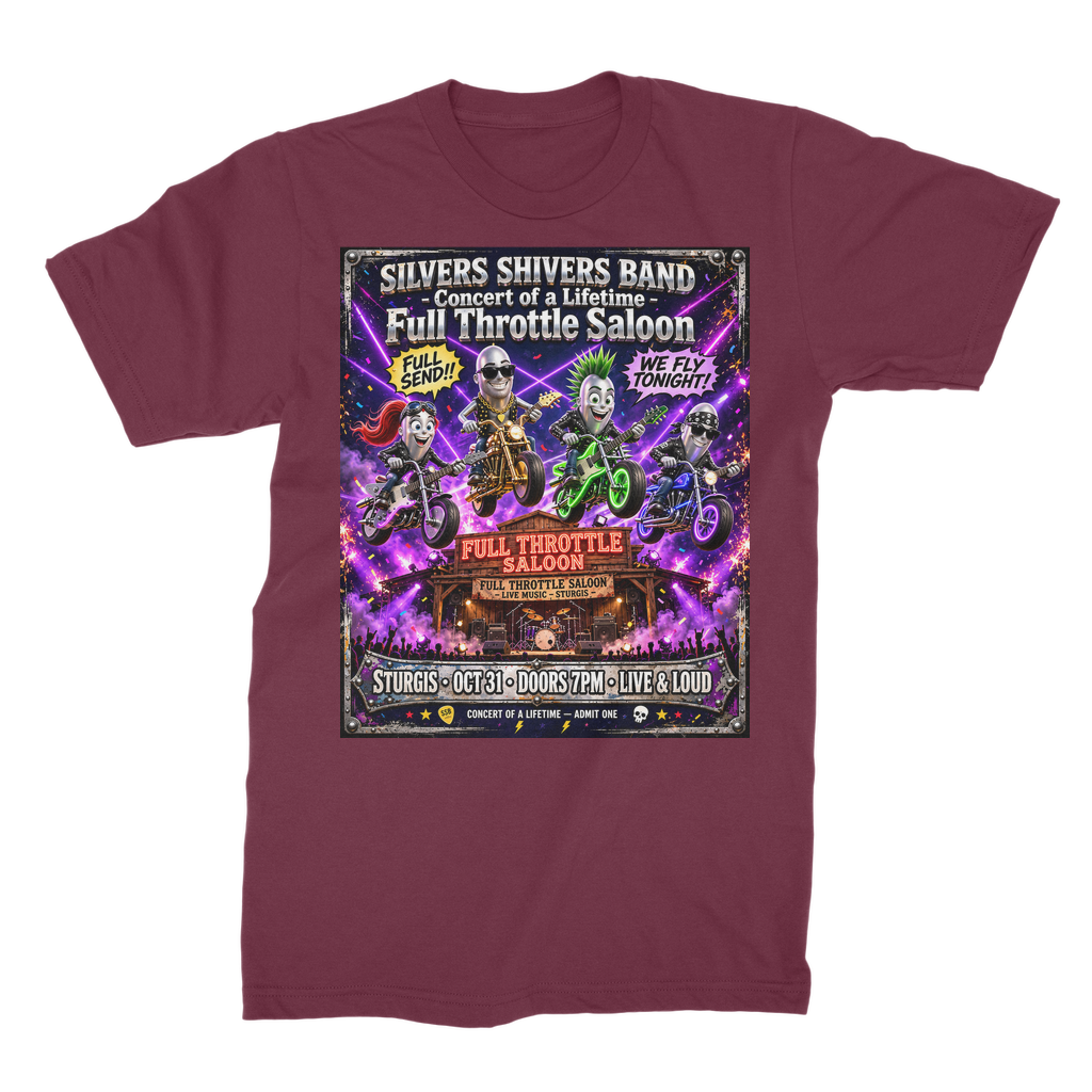 The Silver Shivers Band Unisex Cotton T-Shirt
