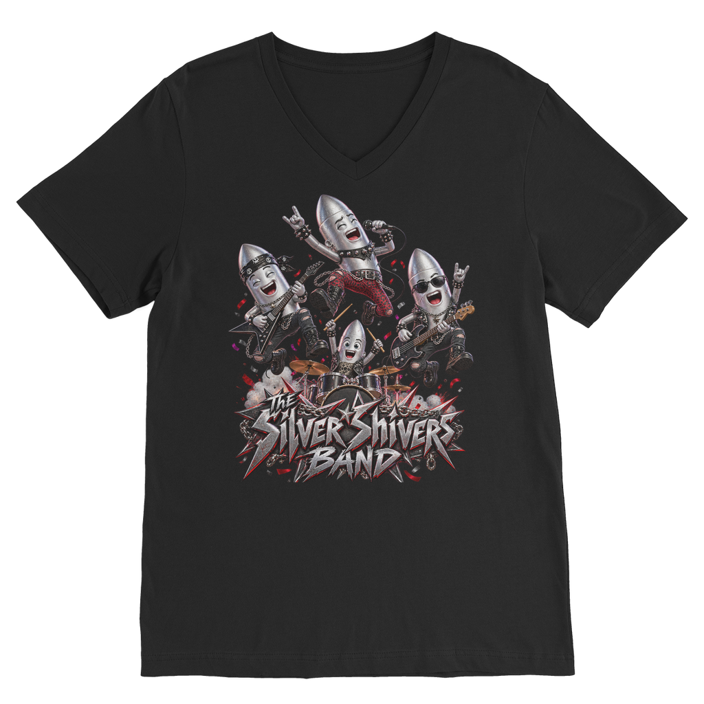The Silver Shivers Band Classic V-Neck T-Shirt