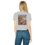 The Silver Shivers Band Classic Women's Cropped Raw Edge T-Shirt