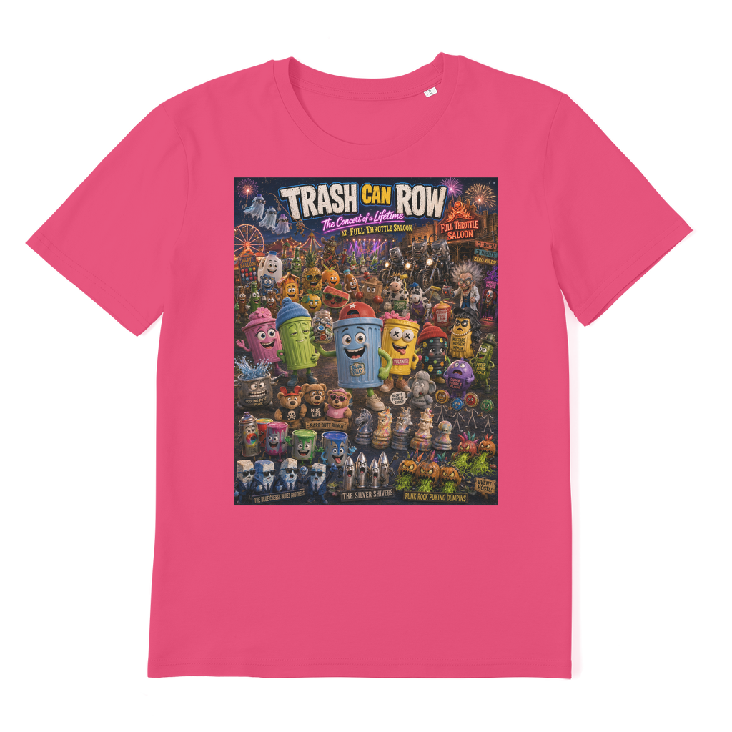 Trash Can Row CONCERT FOR A LIFETIME Premium Organic Adult T-Shirt