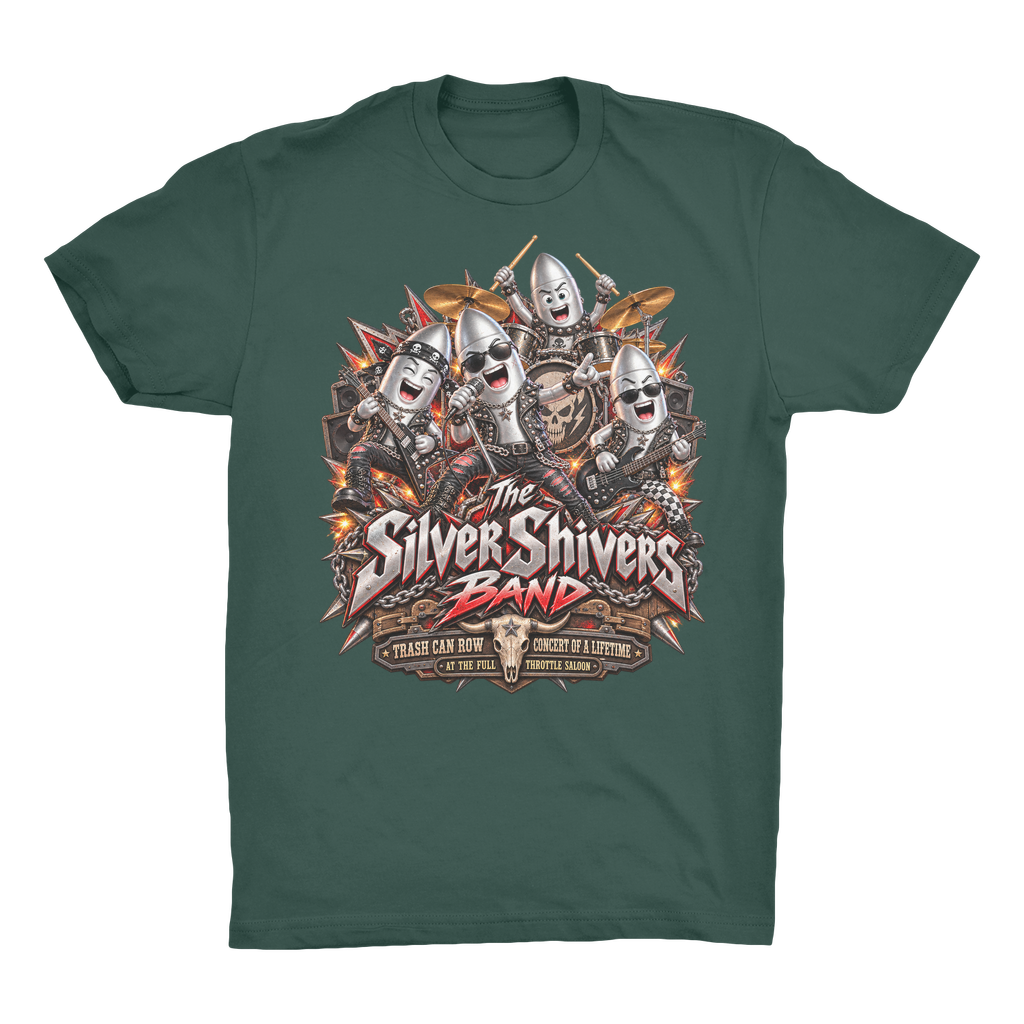 The Silver Shivers Band Organic Adult T-Shirt