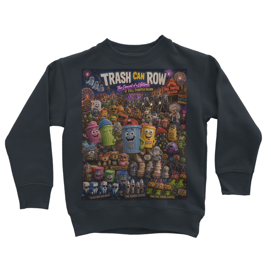 Trash Can Row: Concert for a Lifetime – Classic Kids Sweatshirt