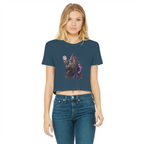 angry can man Classic Women's Cropped Raw Edge T-Shirt