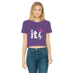 SARCASM 105 Classic Women's Cropped Raw Edge T-Shirt