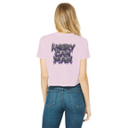 ANGRY CAN MAN 3.0 Classic Women's Cropped Raw Edge T-Shirt