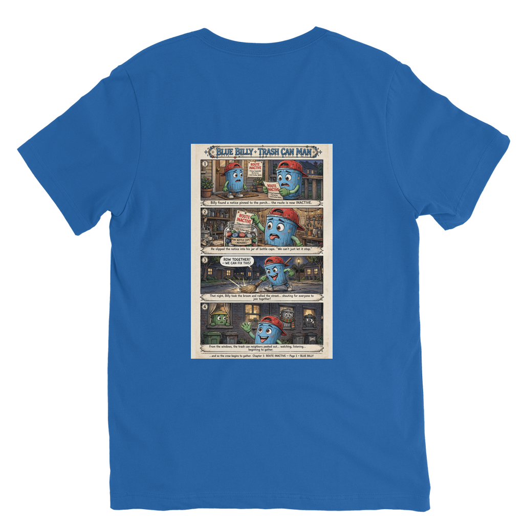 Trash Can Row – Premium V-Neck T-Shirt