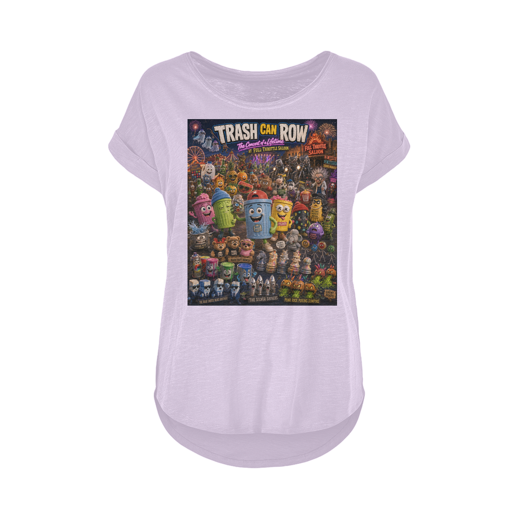 Trash Can Row CONCERT FOR A LIFETIME Women's Long Slub T-Shirt XS-5XL