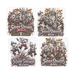 The Silver Shivers Band Hardboard Coaster Set of 4