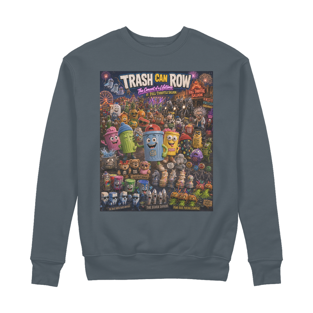 Trash Can Row: Concert for a Lifetime – 100% Organic Cotton Sweatshirt