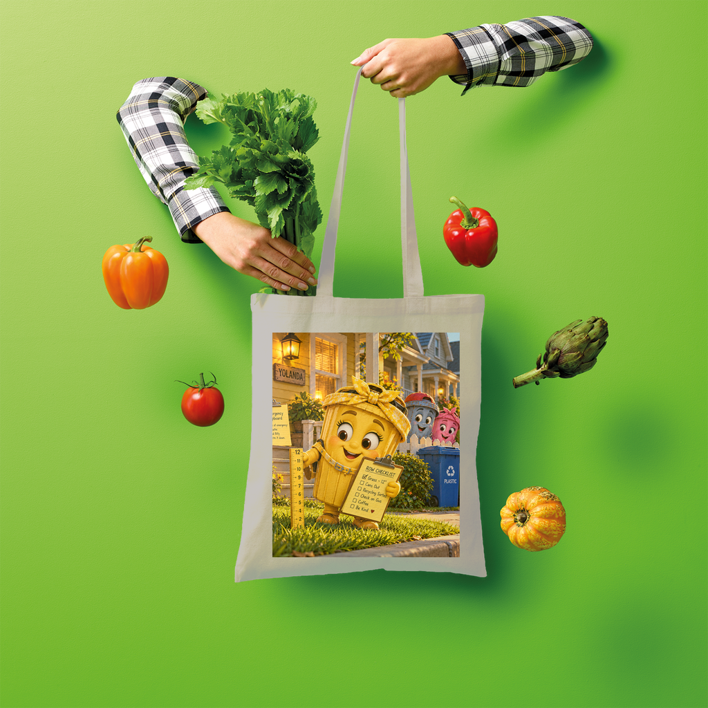Trash Can Row Shopper Tote Bag