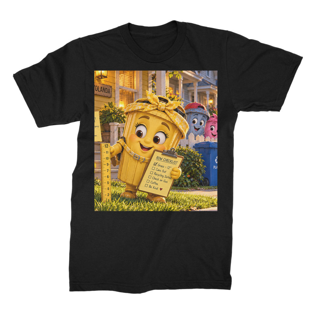Trash Can Row Unisex Cotton T-Shirt