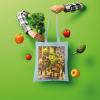Trash Can Row Shopper Tote Bag