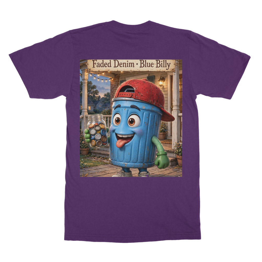 Trash Can Row – Classic Heavy Cotton Adult T-Shirt