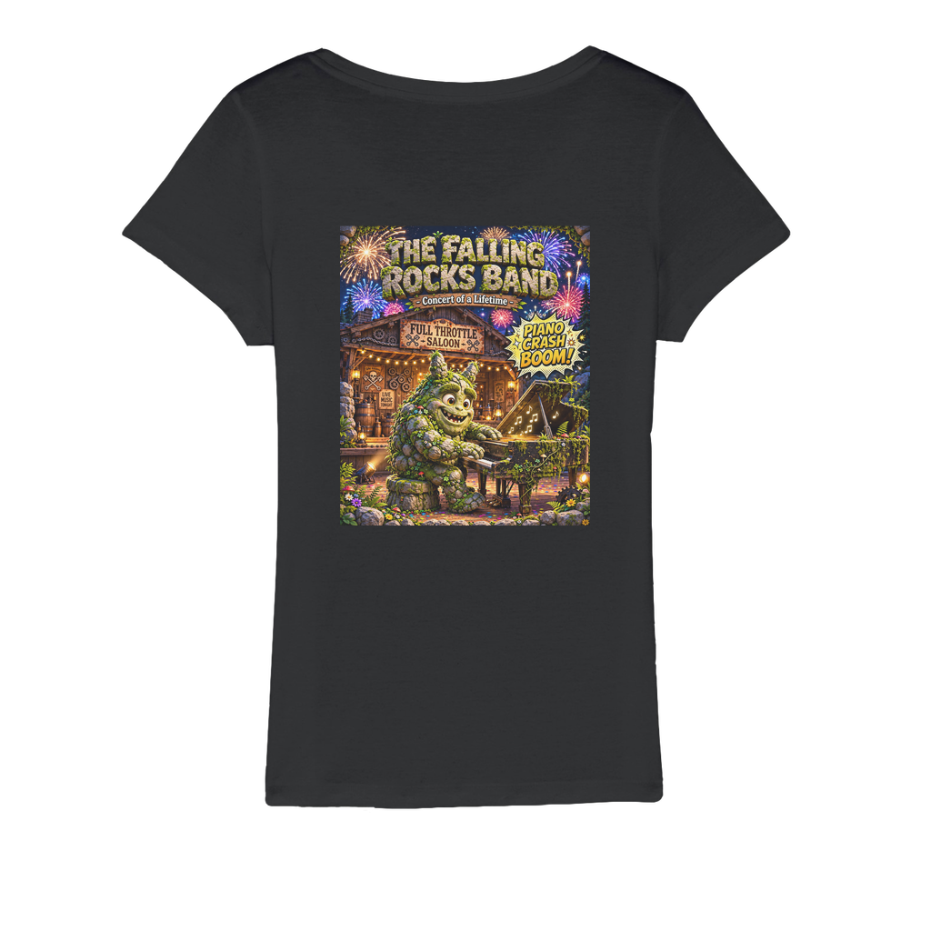 Falling Rocks COllection Organic Jersey Womens T-Shirt