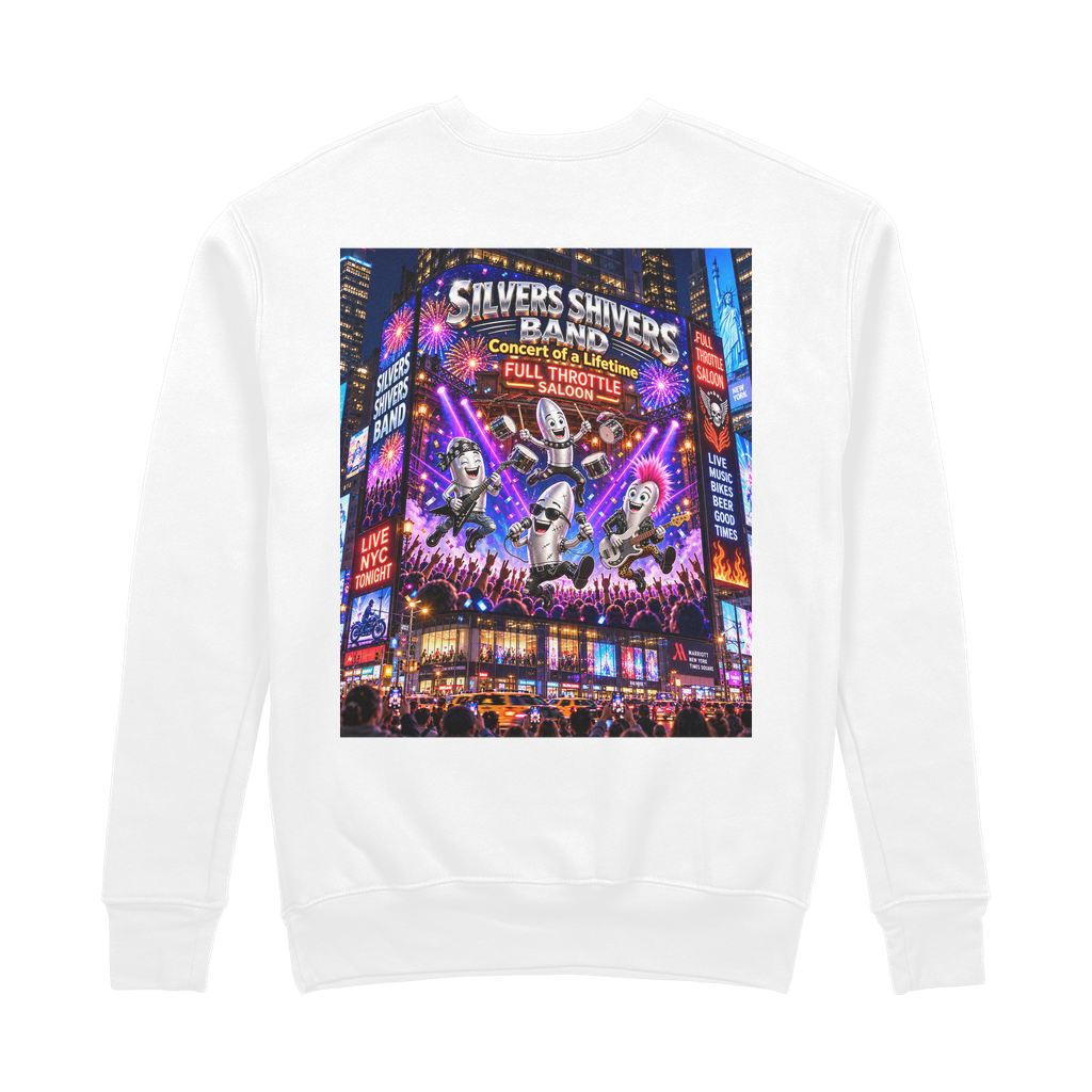The Silver Shivers Band 100% Organic Cotton Sweatshirt