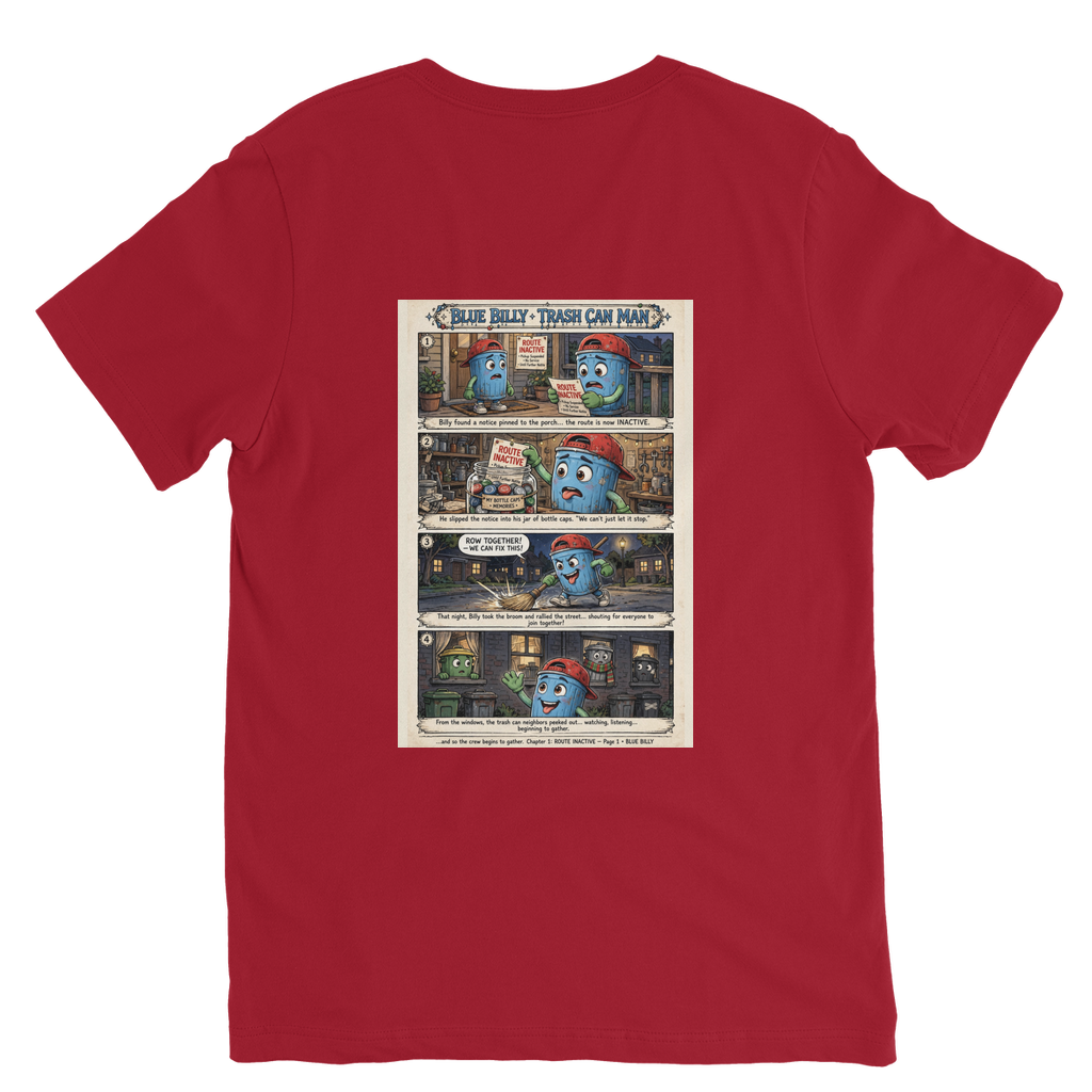 Trash Can Row – Premium V-Neck T-Shirt