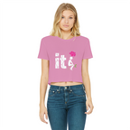 SARCASM 105 Classic Women's Cropped Raw Edge T-Shirt