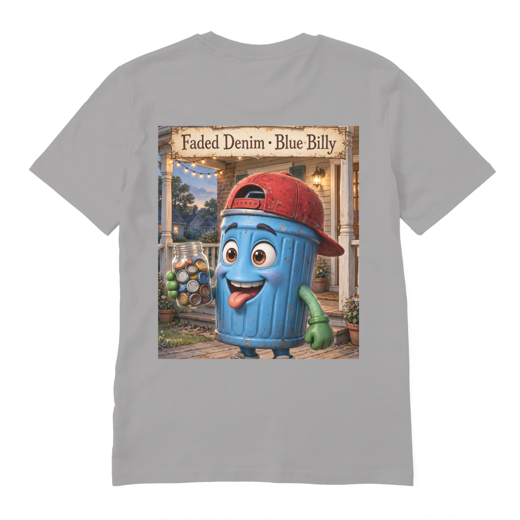 Trash Can Row Premium Organic Adult T-Shirt