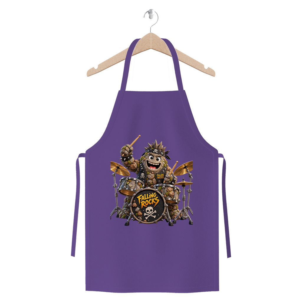 Falling Rocks COllection Premium Jersey Apron