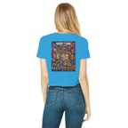Trash Can Row: Concert for a Lifetime – Classic Women's Cropped Raw Edge T-Shirt