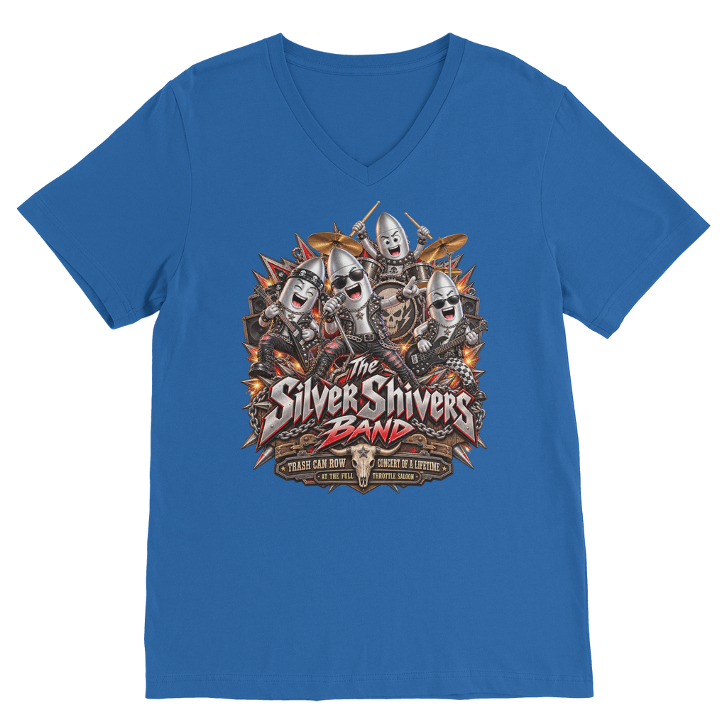 The Silver Shivers Band Premium V-Neck T-Shirt