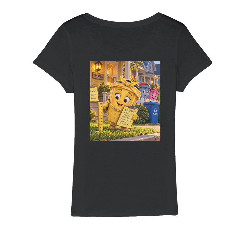 Trash Can Row Organic Jersey Women's T-Shirt