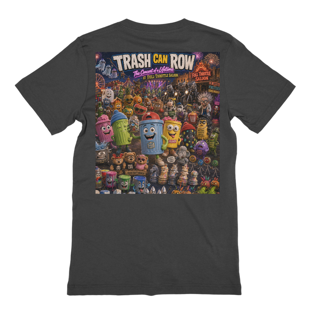 Trash Can Row: Concert for a Lifetime – Premium Jersey Adult T-Shirt