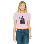 angry can man Classic Women's Cropped Raw Edge T-Shirt