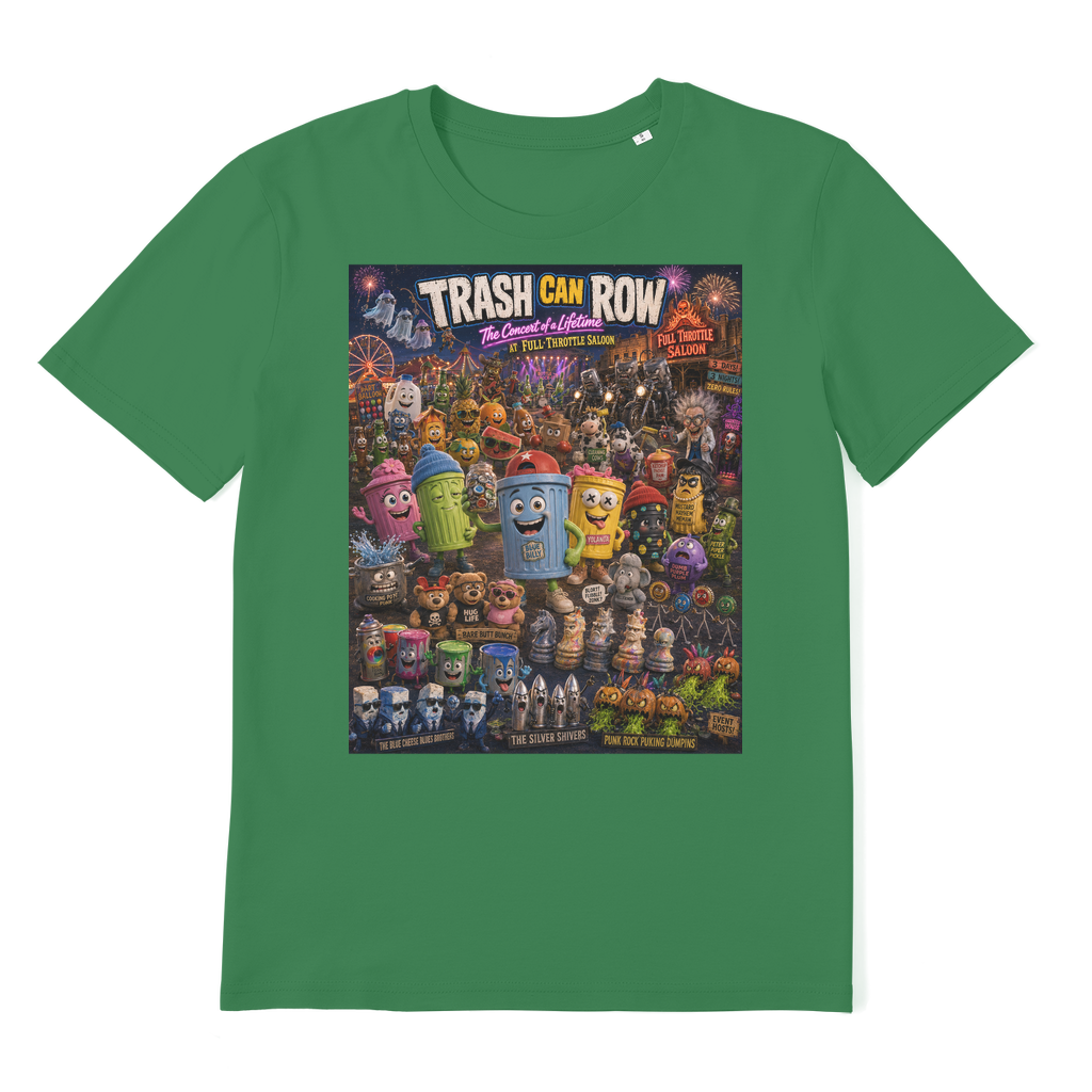 Trash Can Row CONCERT FOR A LIFETIME Premium Organic Adult T-Shirt