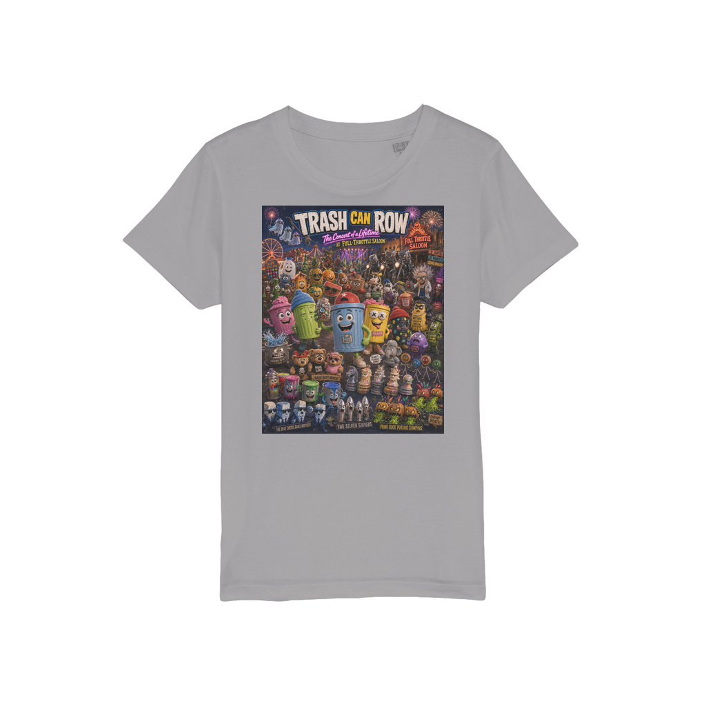 Trash Can Row CONCERT FOR A LIFETIME Organic Jersey Kids T-Shirt
