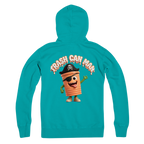 TRASH CAN MAN Premium Adult Zip Hoodie