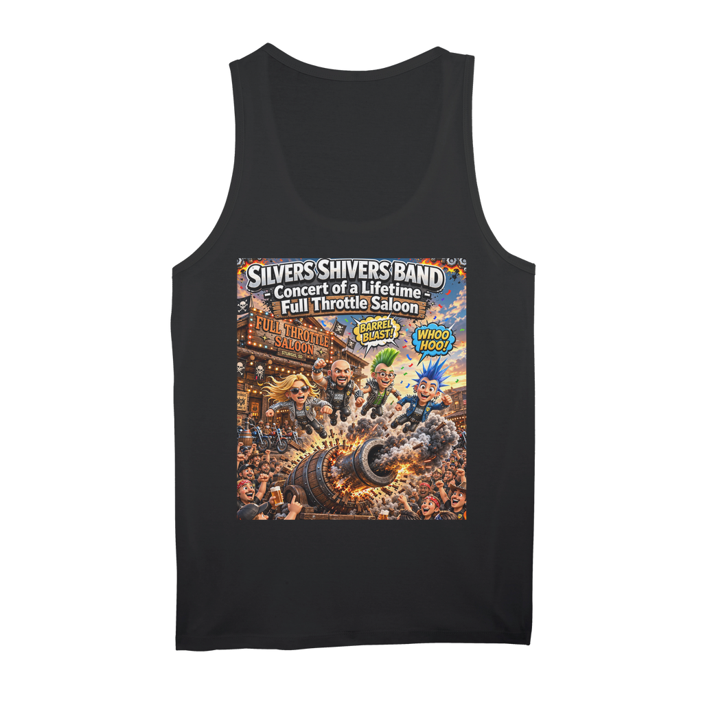 The Silver Shivers Band Organic Jersey Womens Tank Top