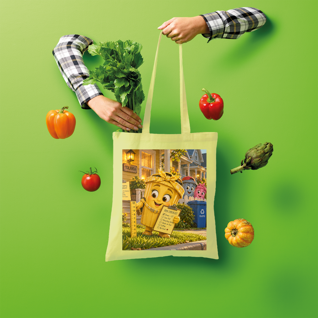 Trash Can Row Shopper Tote Bag